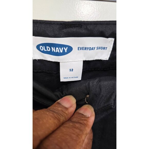 Old Navy Everyday Womens Black Shorts Size 12 Cotton Blend - Picture 4 of 7